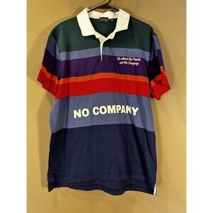 J. Crew Oarsman NoCo Rugby Style Mens Polo Shirt Sz Large Prep Streetwear